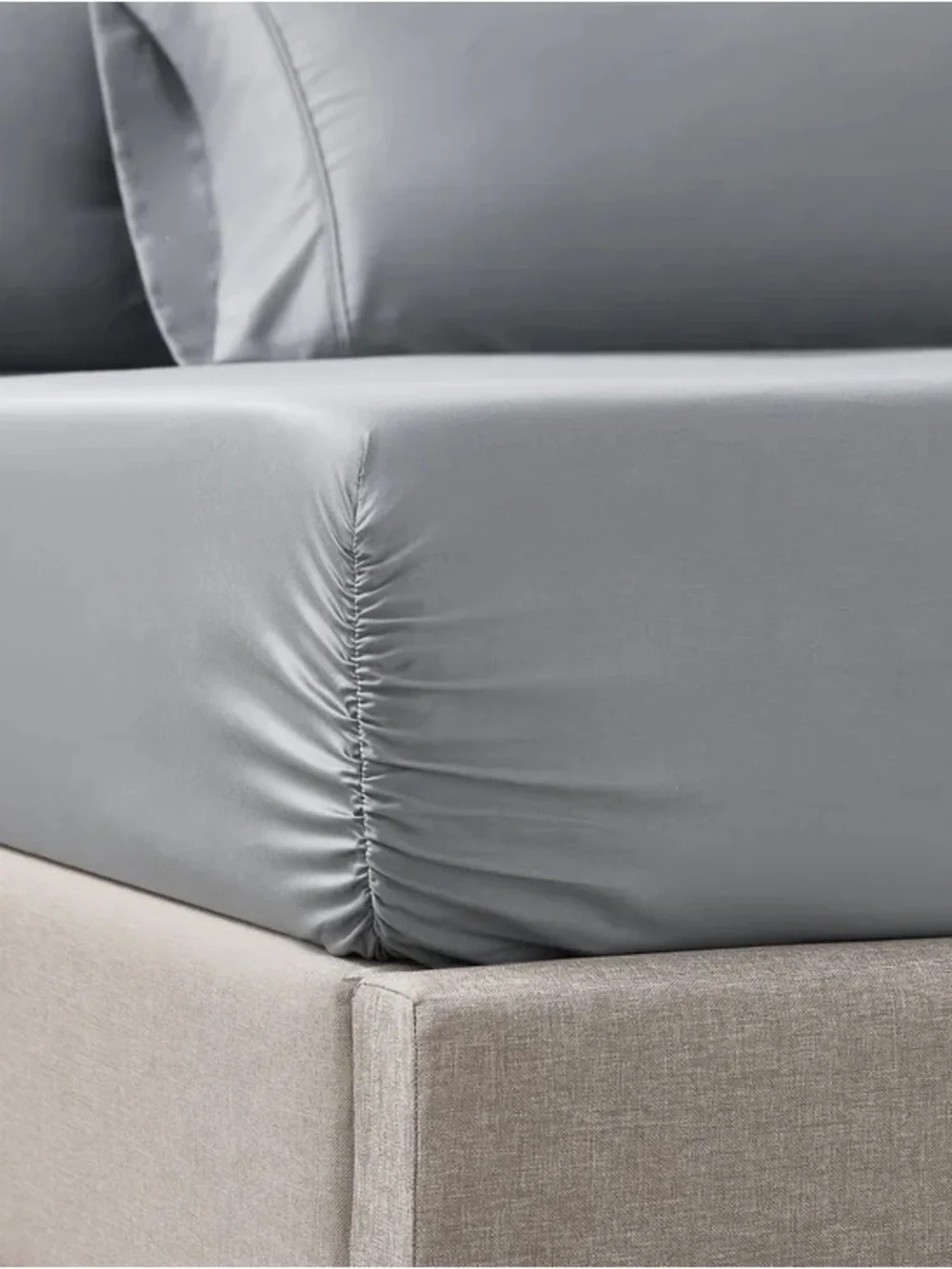 Queen 400TC Egyptian Cotton King Sheet Set - Gray